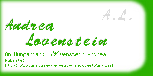 andrea lovenstein business card